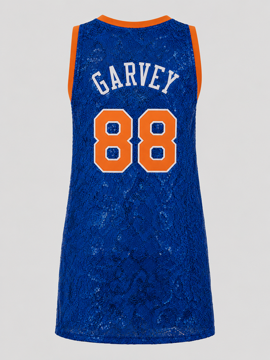 Knicks Jersey Dress - Royal Blue Lace