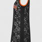 The Champions Jersey Dress - Black Lace