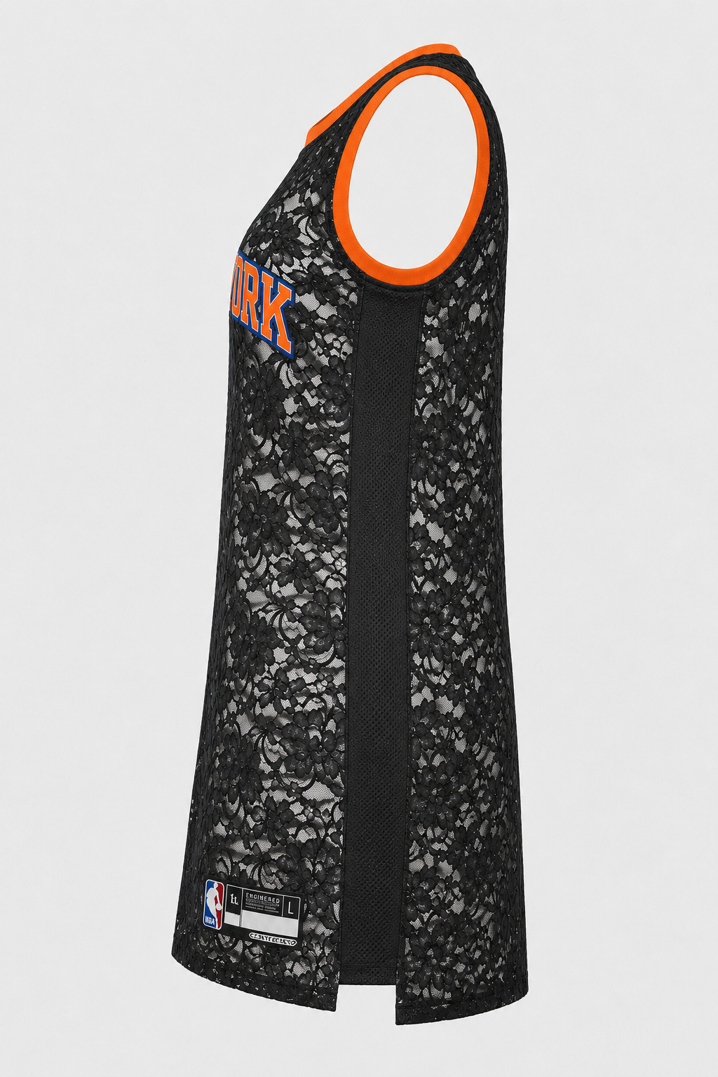 The Champions Jersey Dress - Black Lace