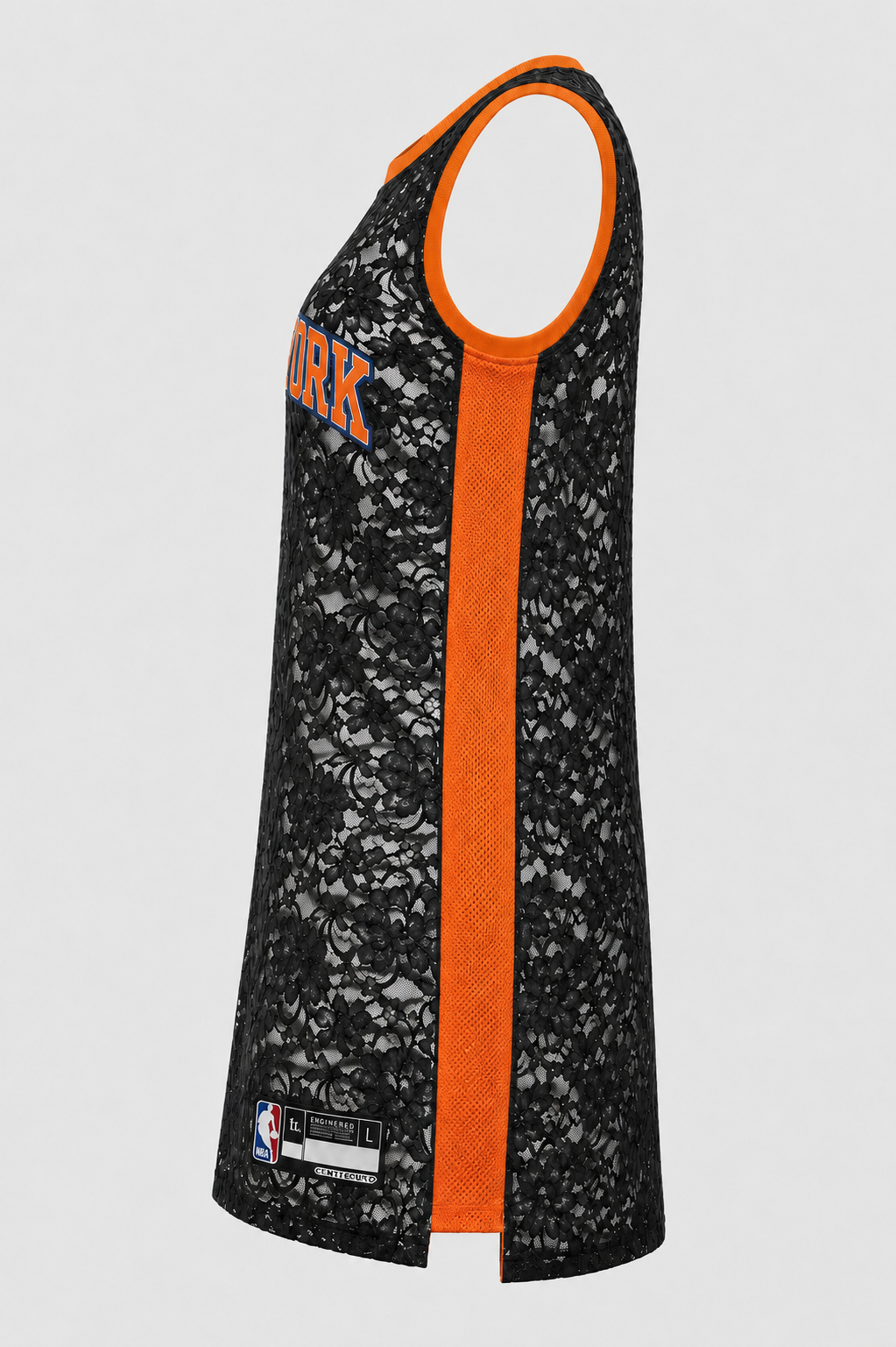 The Champions Jersey Dress - Black Lace