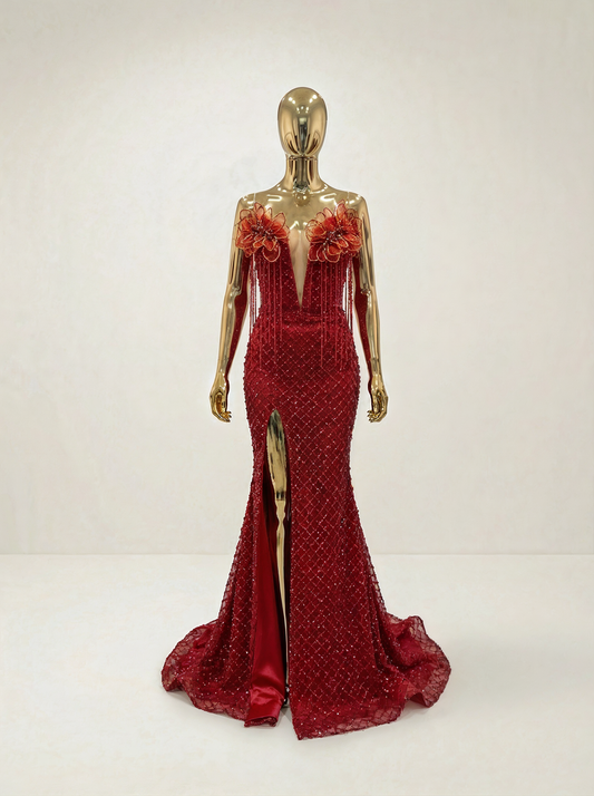 Red Rose Gown