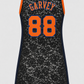 The Champions Jersey Dress - Black Lace
