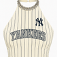 Reworked Yankees Crystal Halter Top