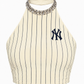 Reworked Yankees Crystal Halter Top