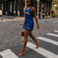 The Champions Jersey Dress - Royal Blue
